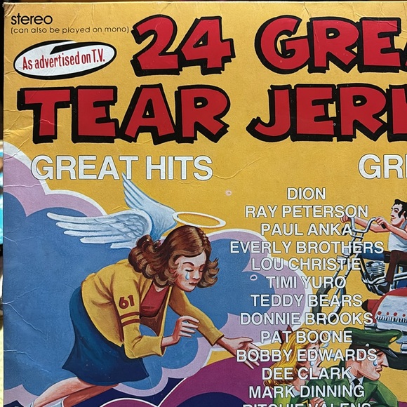 Record | 24 Great Tear Jerkers | Great Hits | Great Stars | K-Tel | Amazing Art - Picture 3 of 11